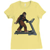 bigfoot treadmill Ladies Fitted T-Shirt