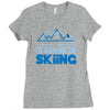 i'd rather be skiing Ladies Fitted T-Shirt