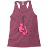 boxing gloves breast cancer Racerback Tank