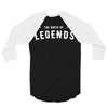 Life Begins at Forty 1978 the Birth of Legends 3/4 Sleeve Shirt