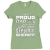 proud dad 3 Ladies Fitted T-Shirt