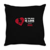love and a dog life Throw Pillow