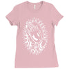 praying hands cross mary rock band baseball jersey Ladies Fitted T-Shirt