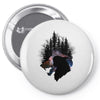 Mononoke Hime Siluet Pin-back button