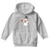 smiling snowman holding out christmas Youth Hoodie