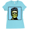 frankenstein pop art Ladies Fitted T-Shirt
