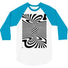 optical illusion 3/4 Sleeve Shirt