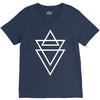 triangle printed V-Neck Tee