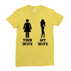 my wife your wife black design Ladies Fitted T-Shirt