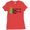 in it for the outcome Ladies Fitted T-Shirt
