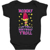 birthday troll mommy Baby Bodysuit