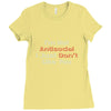 not antisocial Ladies Fitted T-Shirt