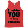 i moustache you to be my valentine Tank Top