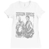 the walking dead tv show daryl and merle dixon brothers zombies Ladies Fitted T-Shirt