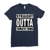straight outta tomato town Ladies Fitted T-Shirt