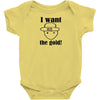 i want the gold Baby Onesie