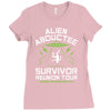alien abductee survivor tour ufo nerd geek comic funny Ladies Fitted T-Shirt