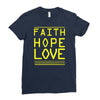 faith, hope and love Ladies Fitted T-Shirt