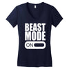 beast mode on Women's V-Neck T-Shirt
