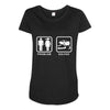 drifting   problem solved mens funny Maternity Scoop Neck T-shirt