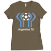 argentina 78 world cup 1978 retro football Ladies Fitted T-Shirt