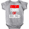 ny state of mind Baby Onesie