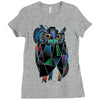 polygonal owl Ladies Fitted T-Shirt
