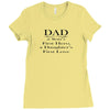 dad a sons first hero Ladies Fitted T-Shirt
