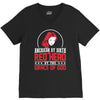 american by birth redhead by the grace of god V-Neck Tee