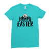 hoppy easter Ladies Fitted T-Shirt