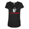 it all starts Maternity Scoop Neck T-shirt