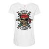 pirate zombie skull Maternity Scoop Neck T-shirt