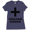 orgasm donor (2) Ladies Fitted T-Shirt