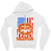 halloween american flag halloween american flag Zipper Hoodie