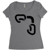 black best Women's Triblend Scoop T-shirt