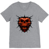 evil face V-Neck Tee