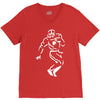 undefeated stencil football V-Neck Tee