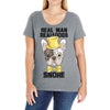 snoring gentleman Ladies Curvy T-Shirt