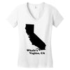 Whale's Vagina CA Women's V-Neck T-Shirt