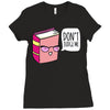 no judging! Ladies Fitted T-Shirt