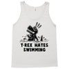 trex hates swimming Tank Top