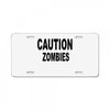 caution zombies License Plate
