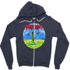 the sound of kombat Zipper Hoodie