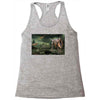 dinosaur attack Racerback Tank