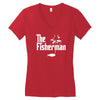 the fisherman Women's V-Neck T-Shirt