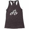 cyclist road bike biking Racerback Tank