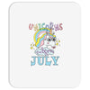 unicorns are born in july cute unicorn Mousepad