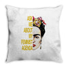 ask me about my feminist agenda frida kahlo Throw Pillow