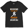 weekend forecast running V-Neck Tee