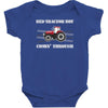 case ih red tractor boy comin' through Baby Bodysuit